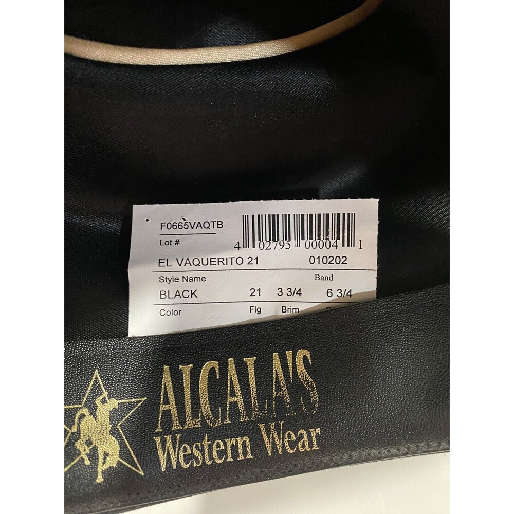 Larry Mahan’s Hat Collection El Vaquerito XXX Black Cowboy Hat Size 6 3/4 - Picture 6 of 8